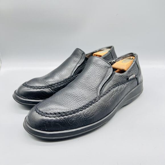 Mephisto Shoes Mens 11 Black Pebbled Leather Slip On Loafers Casual Comfort main image 11